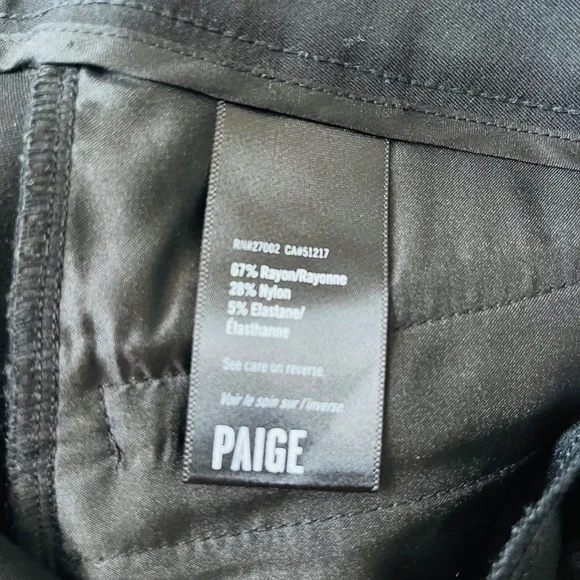 Paige Knit Black Dressy Pants Leggings Women's Size 26 NEW without tags - Picture 12 of 12